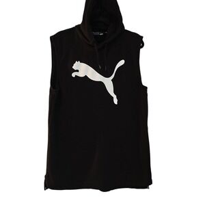 Puma - Unisex, Men's, Women's - Muscle Sweater With Hood. Sleeveless‎ - Large